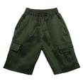 thumbnail image 1 of BYHONG Boys Cargo Shorts Youth Boy's Casual Loose Stretch Shorts Kids Outdoor Cargo Bottoms Green_001 130, 1 of 8