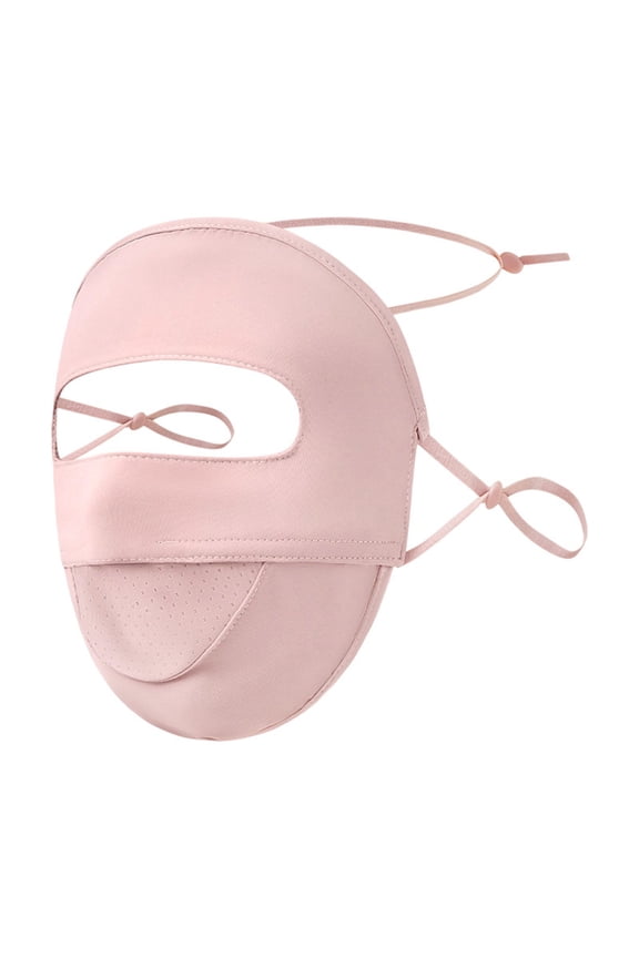 BYHONG Breathable Sun Protective Scarf for Women Men Mesh Fabric UPF 50+ Lightweight Outdoor Scarf for Summer Cycling Hiking Travel Pink One Size