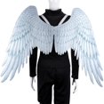 thumbnail image 1 of BYHONG Carnival Carnival Props Adult Party Fancy Dress Foldable Angel White One Size, 1 of 4