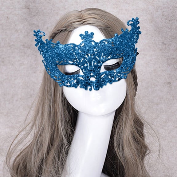 BYHONG Carnival Masquerade Mardi Gras Party Festival Party Sky Blue One Size