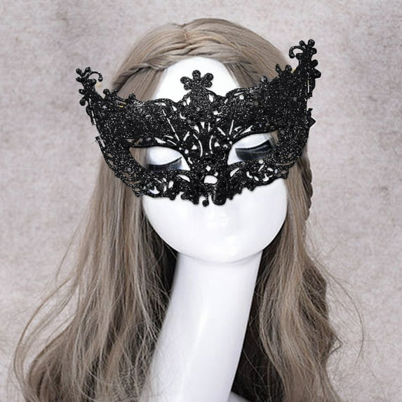 BYHONG Carnival Masquerade Mardi Gras Party Festival Party Black One Size
