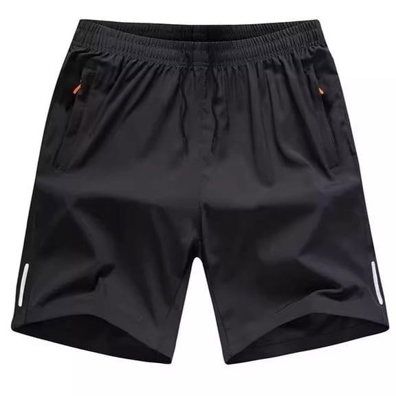 BYHONG Children Solid Shorts Loose and Breathable Beach Shorts Quick Drying Casual Shorts Black 160