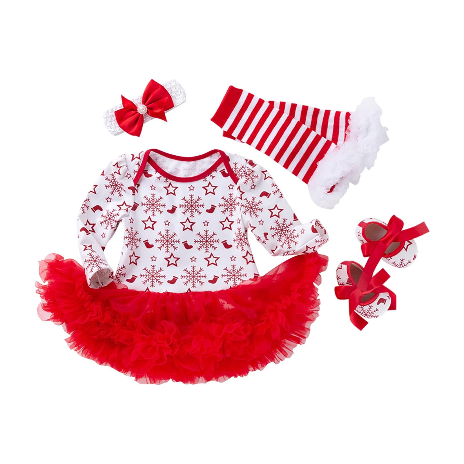 BYHONG Christmas Girls' Fashion Baby Girls Christmas Outfit 1st Xmas