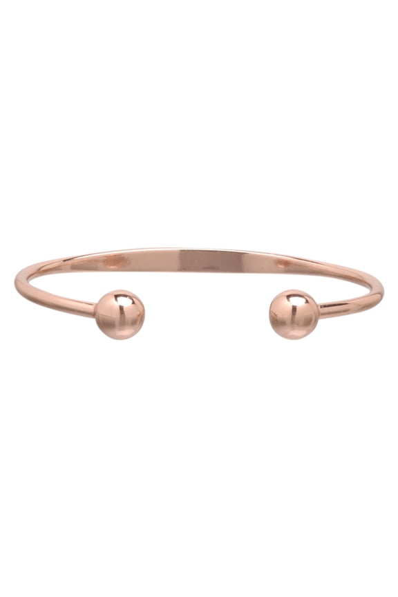 BYHONG Copper Bangle Copper Bracelet Adjustable Open Bracelet Ring for Women Men Bracelets for Women Trendy Rose Gold One Size