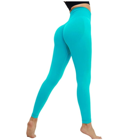 BYHONG Crazy Yoga Pants for Men Women Yoga Leggings Lifting Gym Leggings Seamless Sport Pants High Waist Fitness Leggings Workout Running Pants High Waist Ankle Leggings Sky Blue Multicolor