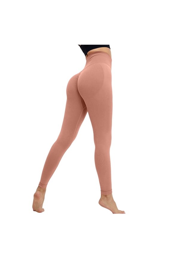 BYHONG Crazy Yoga Pants for Men Women Yoga Leggings Lifting Gym Leggings Seamless Sport Pants High Waist Fitness Leggings Workout Running Pants High Waist Ankle Leggings Pink Pink