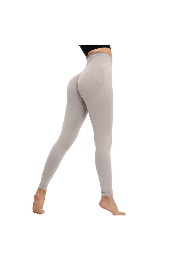 BYHONG Crazy Yoga Pants for Men Women Yoga Leggings Lifting Gym Leggings Seamless Sport Pants High Waist Fitness Leggings Workout Running Pants High Waist Ankle Leggings Grey Grey