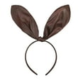 thumbnail image 1 of Bmisegm Easter Glittery Large Bunny Ear Headband Sparkly Fabric Party Hair Accessory for Kids & Adults Hair Scarf for Women Brown One Size, 1 of 3