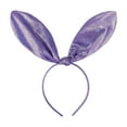 thumbnail image 1 of Bmisegm Easter Glittery Large Bunny Ear Headband Sparkly Fabric Party Hair Accessory for Kids & Adults Hair Scarf for Women Purple One Size, 1 of 3