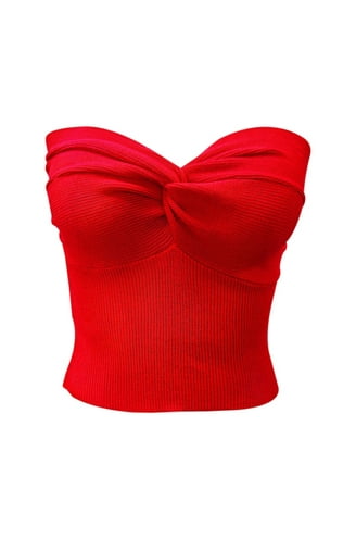 トップス BADBLOOD Tube Top red Red Tube Top