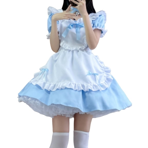 BYHONG Festival Body Stage Dress Oktoberfest Sculpting Women's Women's Dress Skirts for Women Blue L