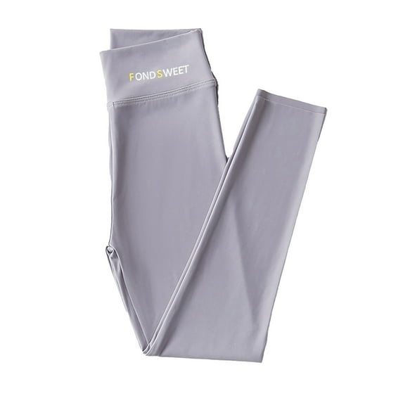 BYHONG Girls Athletic Leggings Kids Dance Running Yoga Pants Workout Active Dance Tights Grey 130