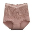 thumbnail image 1 of BYHONG High Waist Cotton Panties for Women Lace Sexy Plus Size Lift Seamless Briefs Pink L, 1 of 3