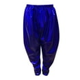thumbnail image 1 of BYHONG Kids Girls Boys Metallic Harem Dance Pants Loose Fit for Modern Hop Street Dancewear Pants for Girls Blue 130(US Size), 1 of 7