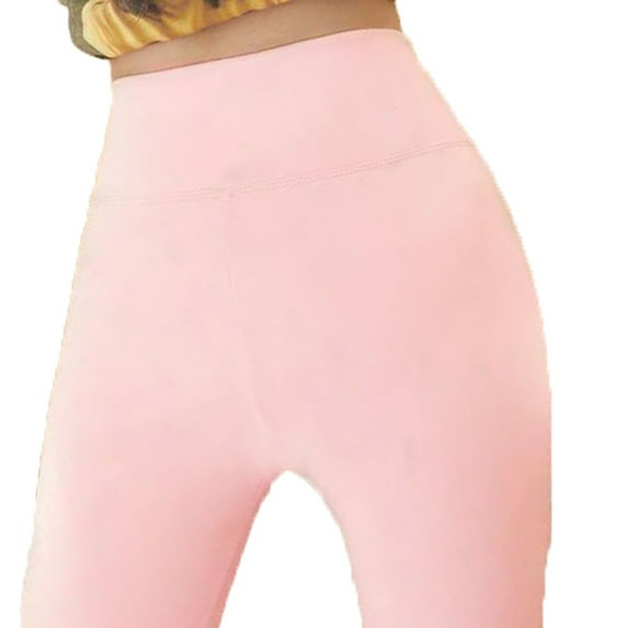 BYHONG Leggings for WomenWomen No See Through High Waisted Yoga Pants Workout Running Legging Pink Leggings for Women M