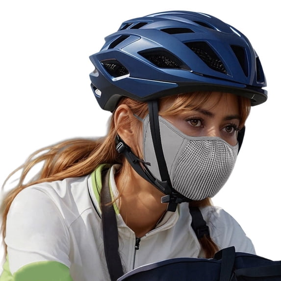 BYHONG Lightweight Sun Protective Scarf for Women Men Breathable Outdoor Neck Gaiter for Summer Cycling Hiking Travel Dust Protection Grey One Size