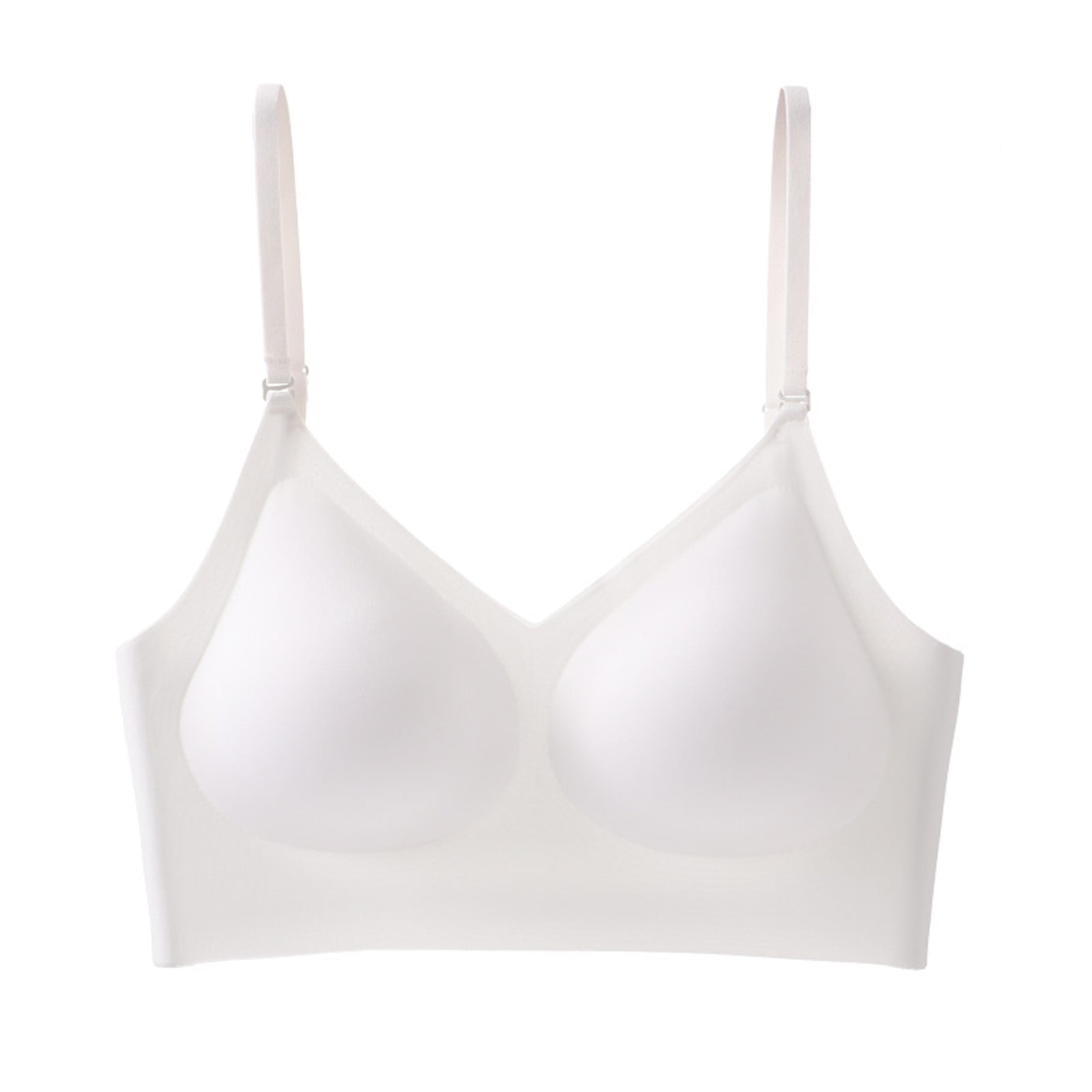 Removeable Bra BYHONG Low Back Bra for Women Wirefree Seamless Bra Backless Multiway ...