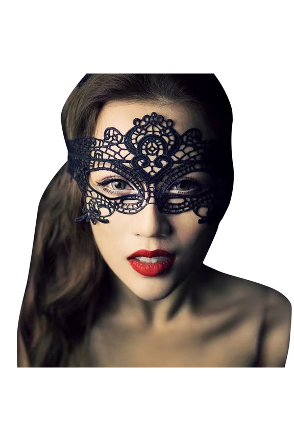 BYHONG Party Masquerade Sequins False Façade Beaded Feather Butterfly Party Black One Size