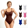 thumbnail image 1 of BYHONG Seamless Body Bodysuit for Women Plus Size Lift Thong Adjustable Strap Womens Corset Brown Corset Tops for Women M, 1 of 3