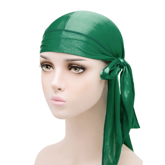 Bmisegm Silky Durag Multi Colour Options | Silk Du Rags for Men & Women | for Waves Braids & Locs Bucket Hats AG