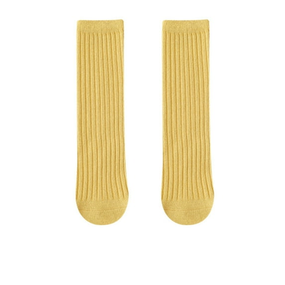 BYHONG Socks for Girls Kids Boys Girls Cotton Socks Unisex Solid Color Socks Casual Crew Socks Toddler Sock YE One Size