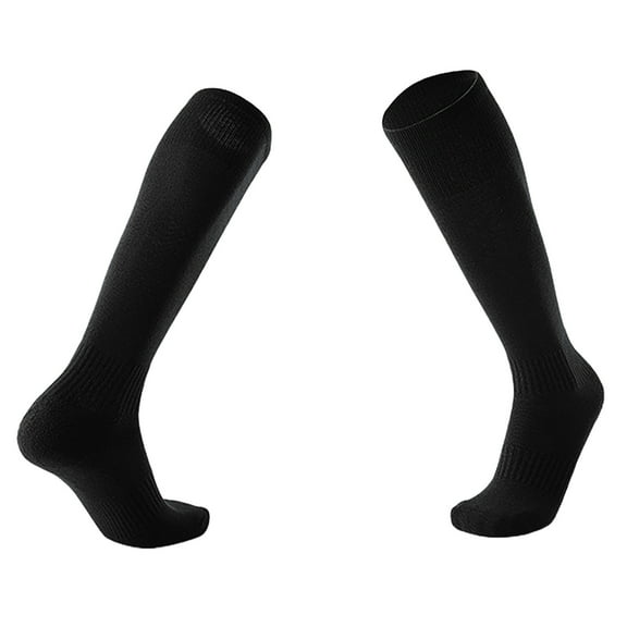 BYHONG Socks for Women Adult Soccer Socks Solid Color Simple Long Comfortable Breathable Non Running Socks Womens Black One Size