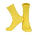 thumbnail image 1 of BYHONG Socks for Women Breathable Thin Wicking Ladies Casual Socks Candy Colors Mid Calf All Sports Socks Running Socks Womens Yellow One Size, 1 of 2