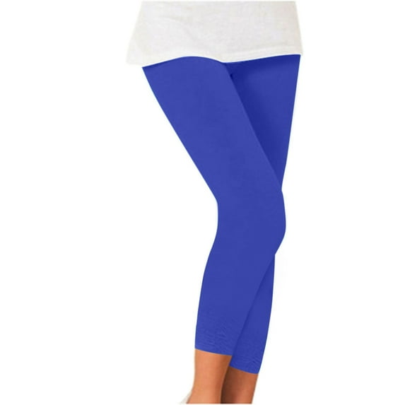 BYHONG Soft Leggings for WomenWomens Elastic Pleated Leggings Hanging Tendon Womens Pencil Pants Black Multi Size Trousers Blue Leggings for Women M