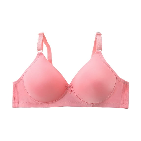 BYHONG Super Froncé Doux Et Confortable Sans Armatures Soutien Gorge Push Up Pour Femme Lingerie De Sport Soutien Gorge Sans Armatures Pink 40