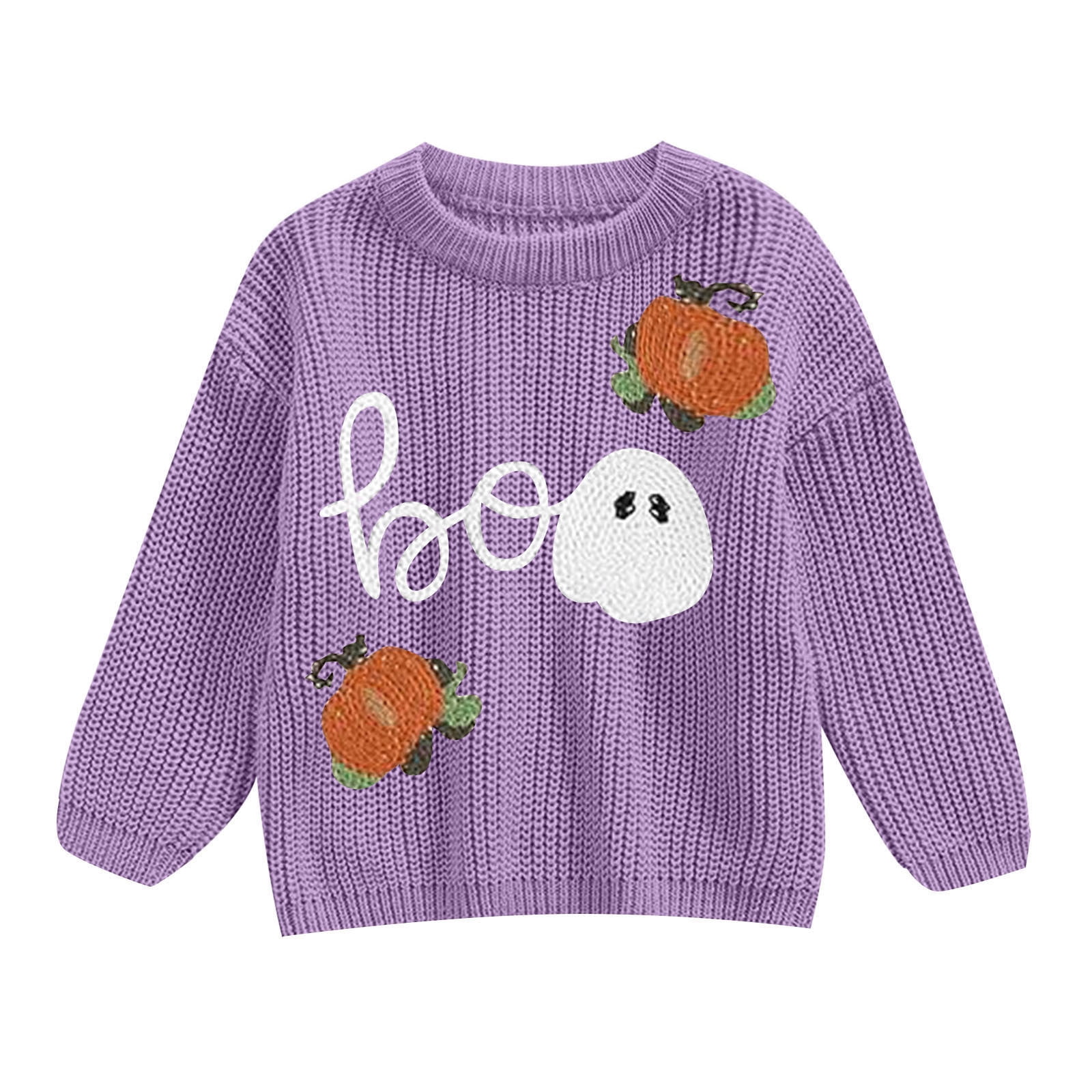 BYHONG Toddler Girl Halloween Boy Girl Outfit Pumpkin Embroidery