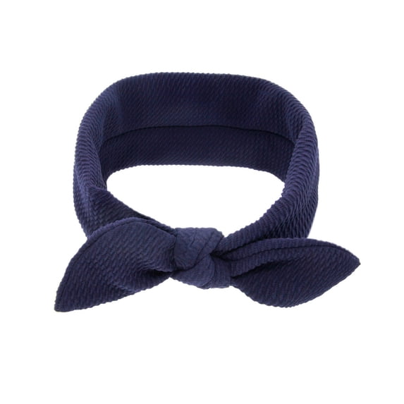 BYHONG Toddler Kid Baby Girls Bow Headband Headwear Accessories Soft Baby Headbands Navy One Size
