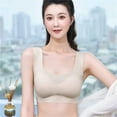 thumbnail image 1 of Bmisegm Ultra Thin Ice Silk Bras for Women Comfy Beauty Back Yoga Gym Running Workout Bra with Removable Pads Light Bra for Women A XXL, 1 of 9