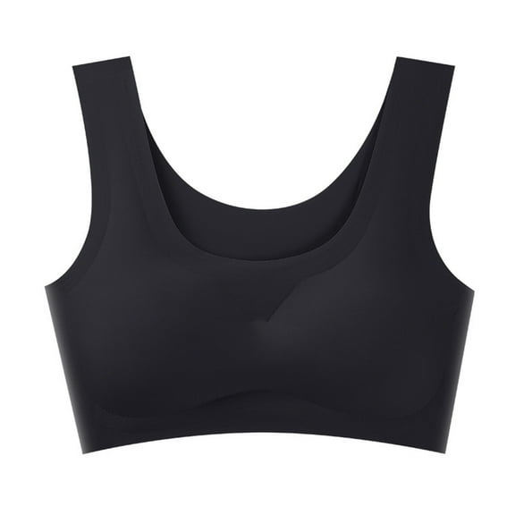 Bmisegm Ultra Thin Ice Silk Bras for Women Comfy Beauty Back Yoga Gym Running Workout Bra with Removable Pads Light Bra for Women BK1 S