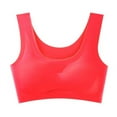 thumbnail image 1 of Bmisegm Ultra Thin Ice Silk Bras for Women Comfy Beauty Back Yoga Gym Running Workout Bra with Removable Pads Light Bra for Women Red M, 1 of 8