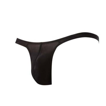 BYHONG Underwear Mens Sexy Briefs Shorts Soft Underwear Pouch Underpants Underwear Men Black XL
