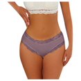 thumbnail image 1 of Bmisegm Underwear Women's Underpants Women Brazilian Briefs Lace Briefs Soft Hipster Sexy Panties Underwear Women Underwear Soft Underwear Multipack S XL Women's Panties Brown XL, 1 of 5