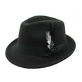 thumbnail image 1 of Bmisegm Vintage German Hat Traditional Fedora with Feather for Oktoberfest Parties & Outdoor Events Women Caps Black One Size, 1 of 7