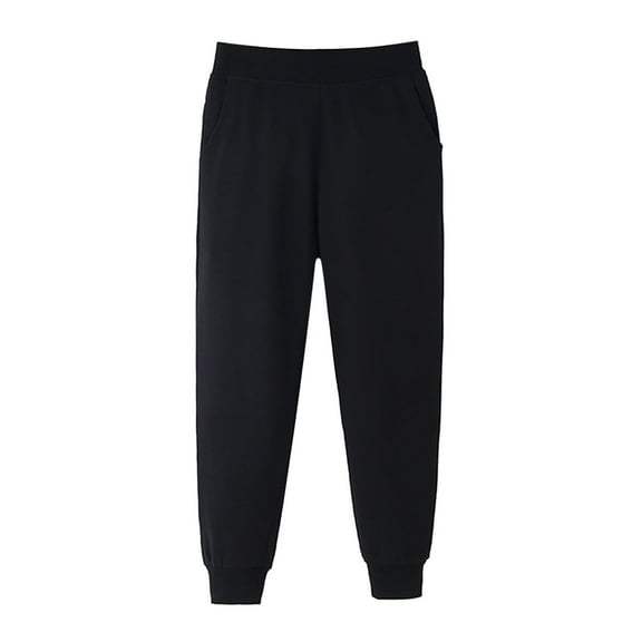 BYHONG Winter Toddler Baby Boys Girls Solid Loose Trousers Pants Sport Pants Boys Pants Black 110(US Size)