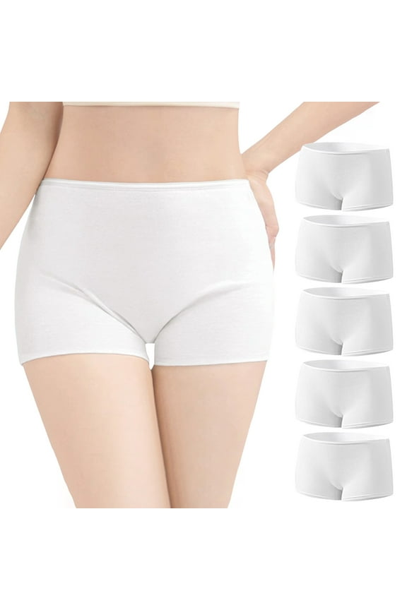 BYHONG Woman Mesh Underwear Postpartum Provide Disposable Washable Breathable Panties Undies for Or Traveling Panties for Women White L