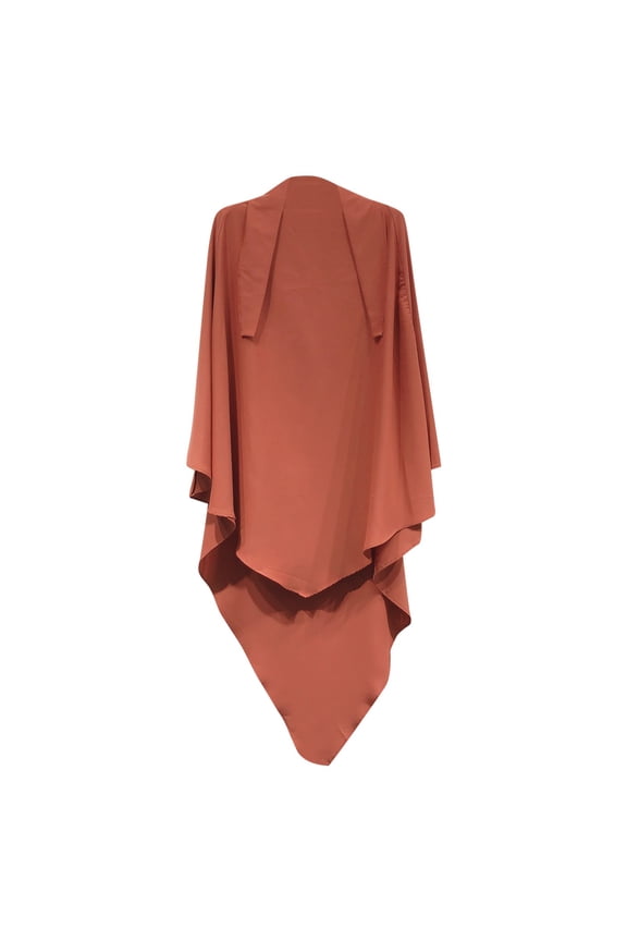 Women Fashion Hijab Solid Color Arabic Shawl Hijab Headscarf for Women's Hair Orange One Size
