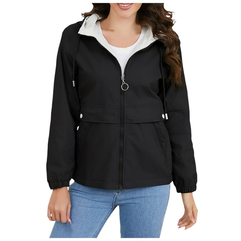 Fashion Hooded Long Sleeve Windbreaker Jacket Fashion Hooded Long Sleeve Windbreaker Jacket
