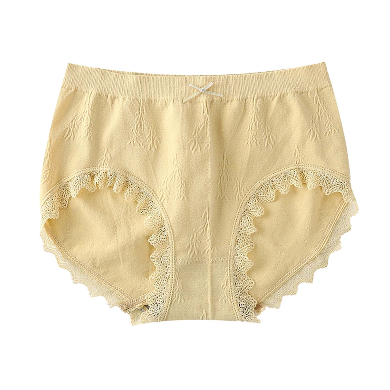 BYHONG Women Sexy Underwear Bow Tie Bikini Panties Lace Low Waist Rise