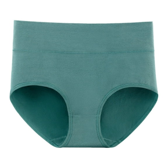 BYHONG Women Solid High Waist Plus Size Underwear Ｍenstrual Pants Pure Underwear Menstrual Underwear Women Panties Green XXL