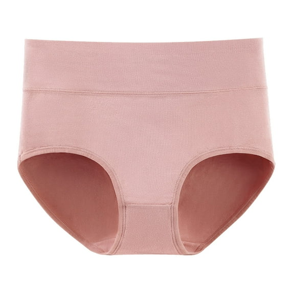 BYHONG Women Solid High Waist Plus Size Underwear Menstrual Pants Pure Underwear Menstrual Underwear Women Panties Light Pink XXL
