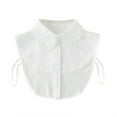 thumbnail image 1 of Bmisegm Women's Fashion Versatile Lace Detachable Shirt Collar Colla Blouse Girls Collar for Women White One Size, 1 of 2