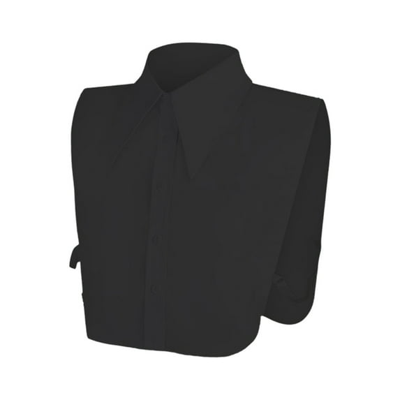 BYHONG Women's Fashionable Workplace Work Personality Matching Decoration Suit Neckline Accessories Womens Blouses Tops Dressy Collared Shirt Women Black One Size