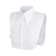 thumbnail image 1 of BYHONG Women's Fashionable Workplace Work Personality Matching Decoration Suit Neckline Accessories Womens Blouses Tops Dressy Collared Shirt Women White One Size, 1 of 7