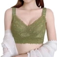 thumbnail image 1 of BYHONG Women's Wireless Bra with Seamless Smooth Comfort Wirefree T Shirt Bra Green 34, 1 of 6