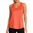 thumbnail image 1 of BYHONG Women’s Workout Blouse Racerback Tank Top for Women Mesh Yoga Shirt Orange L, 1 of 6