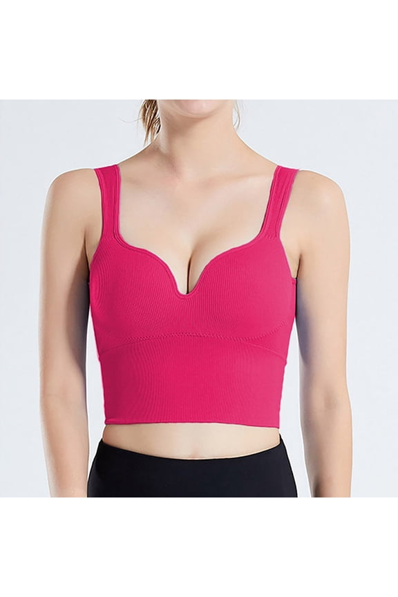 BYHONG Womens Front Closure Bra Racerback Plus Size Unlined Underwire Full Coverage Bras Bra for Women Hot Pink XL